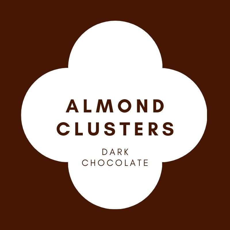Almond Clusters | Dark Chocolate | 62% cacao | 100g